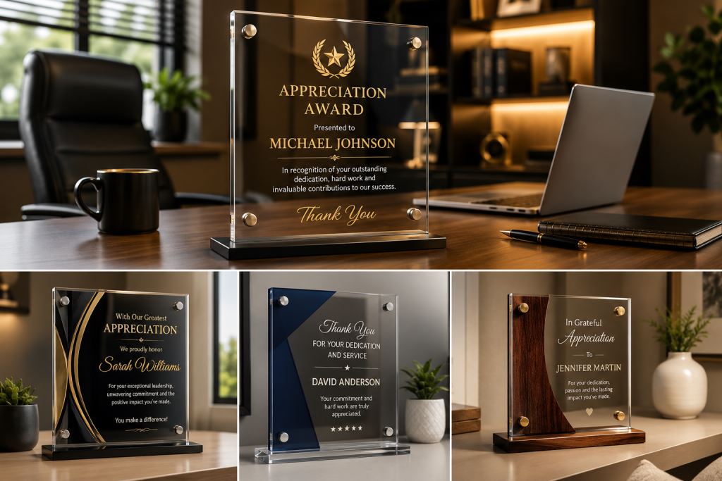Plaque of Appreciation - What to Write on an Appreciation Plaque