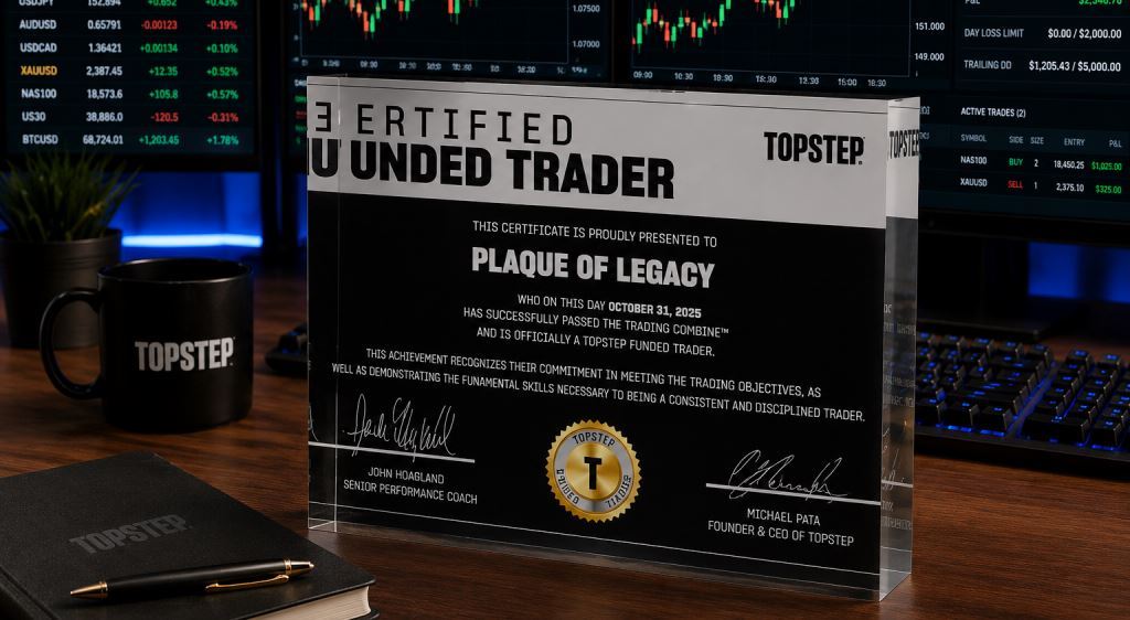 How to Get Your TopStep Certificate Plaque