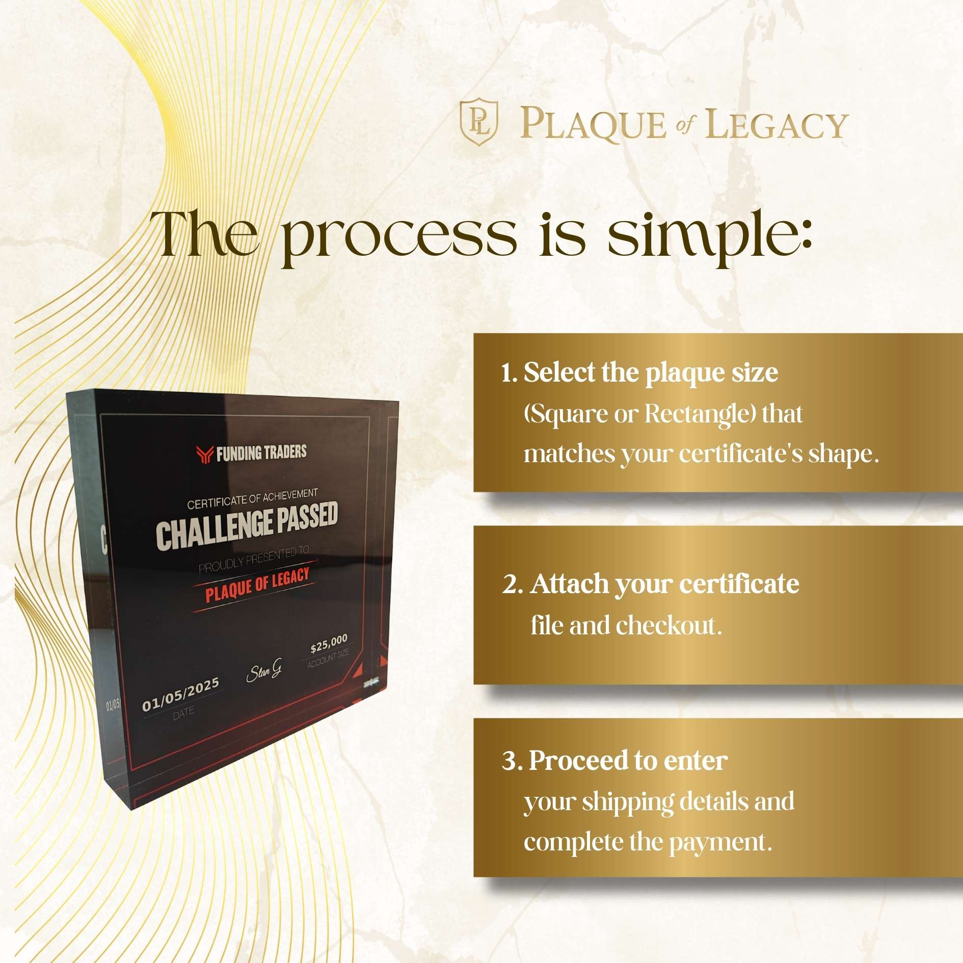 Transform Your Certificate into a Lasting Plaque - Plaque Of Legacy