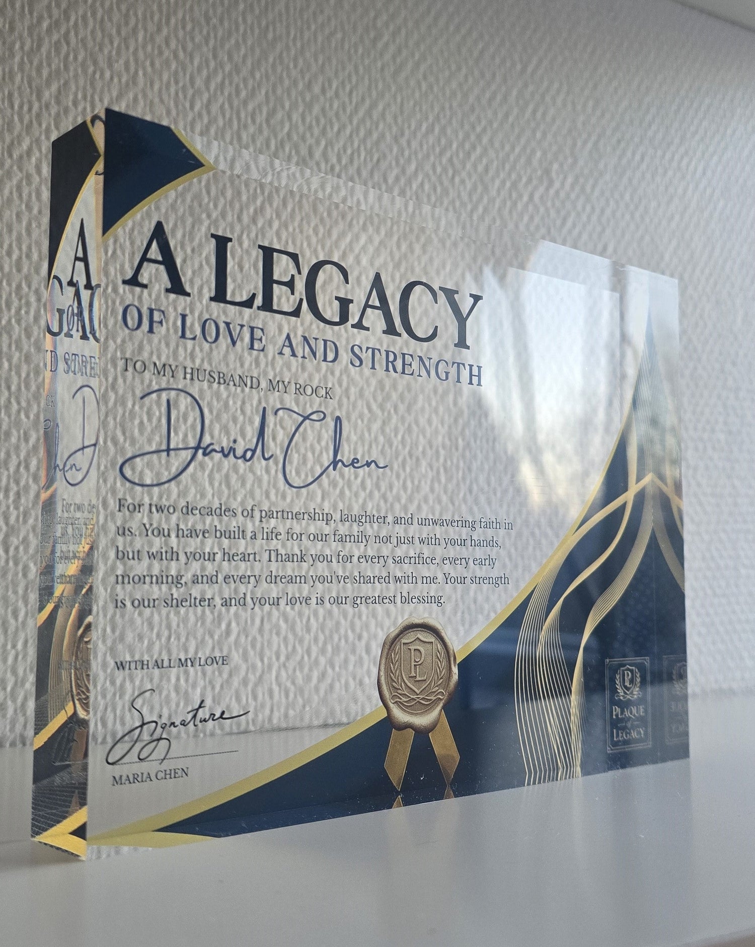 personalized legacy award